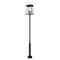 Z-Lite Rainer 6 Light Outdoor Post Mounted Fixture, 17.5in. W x 126in. H, Black 5015PHXXLR-5010P-BK - alternate 1